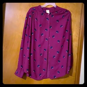 Long sleeve business blouse